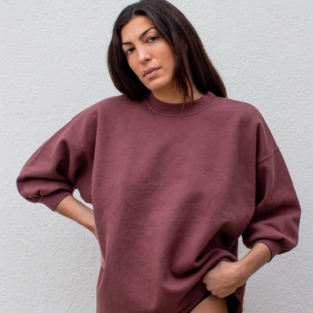 Oversized Maroon Sweatshirt
